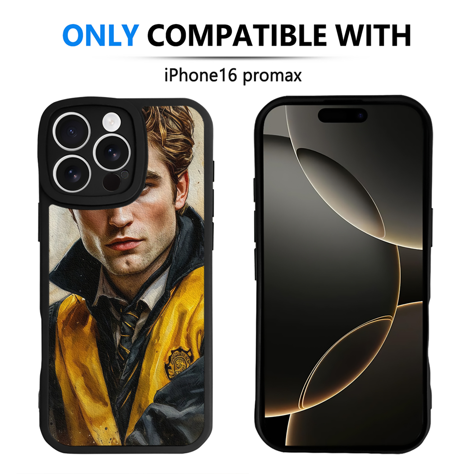 （画像用） Harry Potter ハリー・ポッターシリーズ 【iPhone 16シリーズ対応】シリコンスマホケース（レザー調） 材質：シリコン